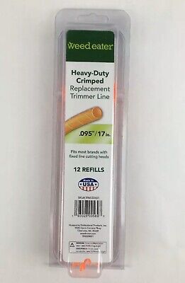 12-Pack Weedeater Heavy-Duty .095" / 17-inch Crimped Replacement Trimmer Line