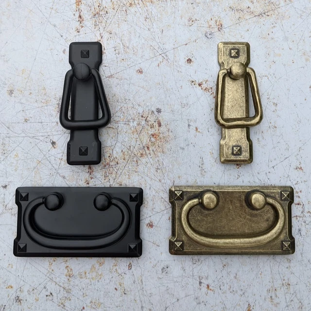 RUSTIC HANDLE OAK Furniture Land Style Replacement Handle Black