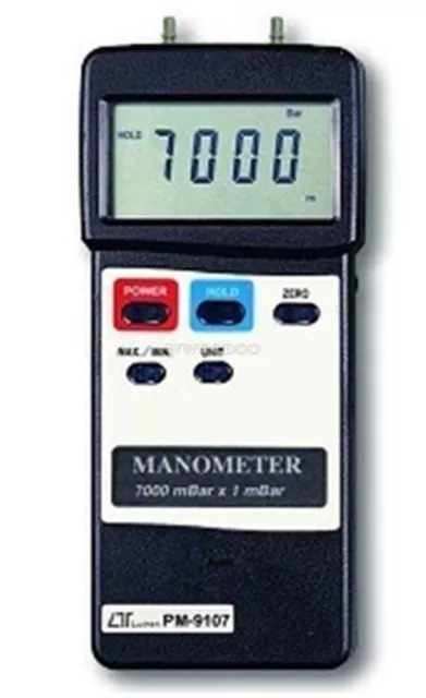 Digital Manometer With Dual&Differential Input 7000Mbar as