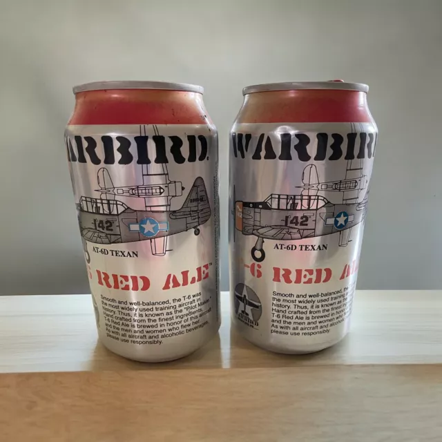 Rare WARBIRD Beer Cans.  Vintage -  Military - Collectors - Empty