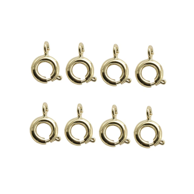 20pcs Alloy Spring Ring Clasps Connection Clasp DIY Jewelry Making Accessory