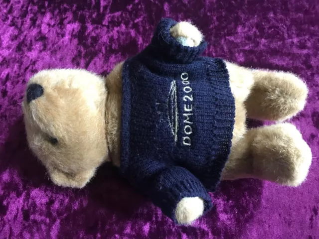 Dome 2000 Millennium Vintage Teddy Bear 5 Way Jointed Moving Arms Legs Head 27cm