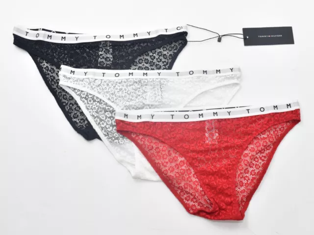 NWT Women's Tommy Hilfiger Lace Bikini 3-Packs XW02508 Panties