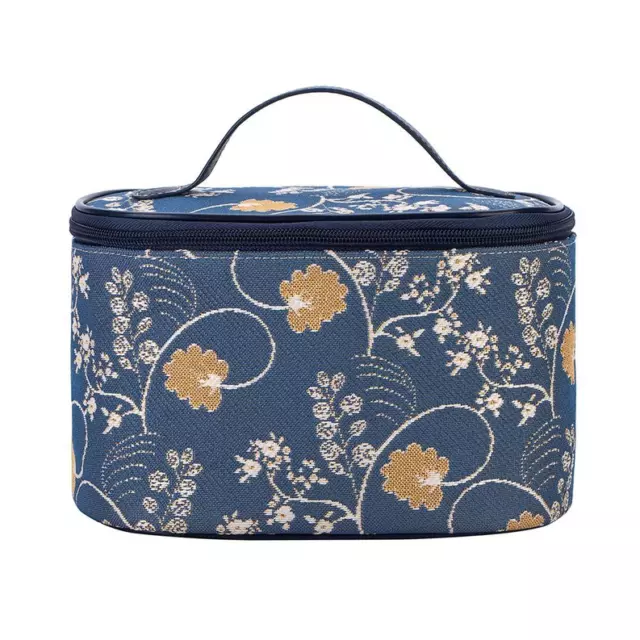 Jane Austen Blue Toiletry Vanity Travel Bag