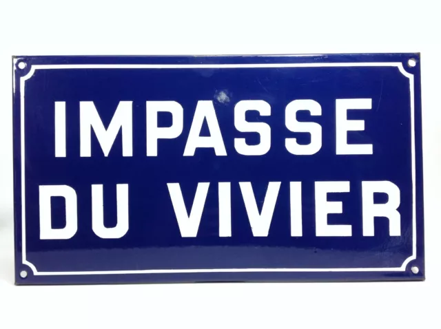 Genuine Vintage French Enamel Street Sign