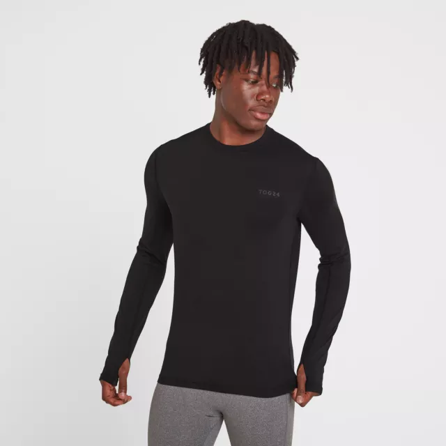 TOG24 Snowdon Mens Thermal Base Layer Crew Neck Long Sleeve Top Warm Outdoor Ski