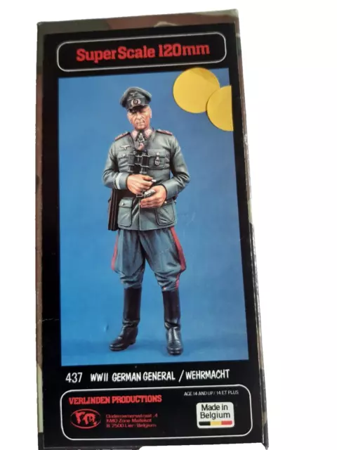 Verlinden 437 WWII German General / Wehrmacht, 120 mm, 1/16