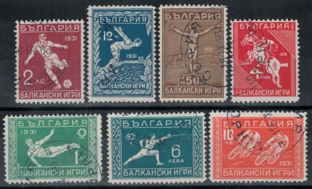 BULGARIA 1931 Giochi dei Balcani 7v us