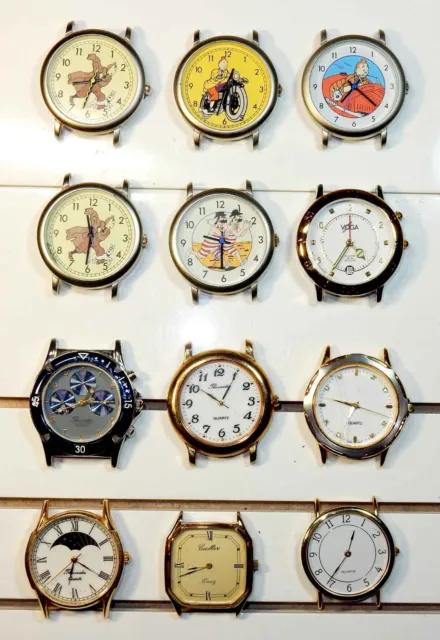 Lote 12 relojes - Tintin - Thermidor - Voga - NOS- vintage-