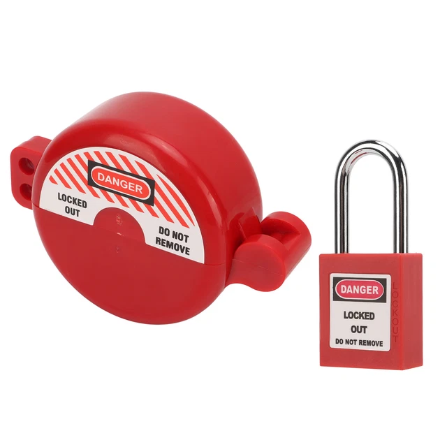 LOCKOUT TAGOUT VALVE Lock With Safety Padlock Heatproof Impact ...