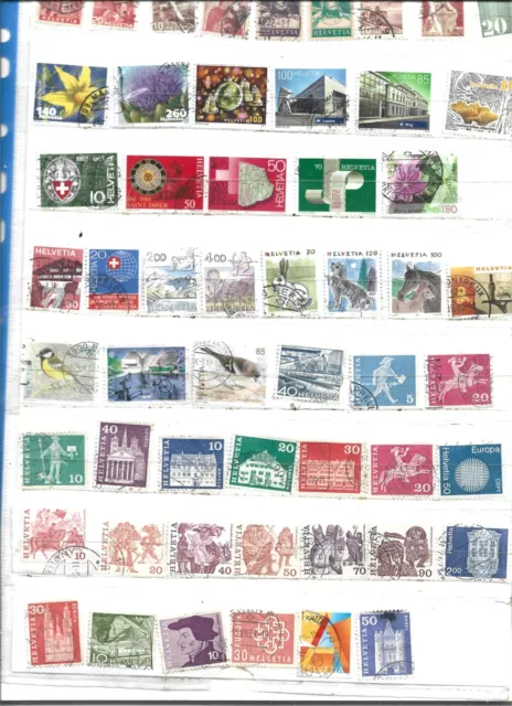 Timbres Obliteres  Sur La  Suisse