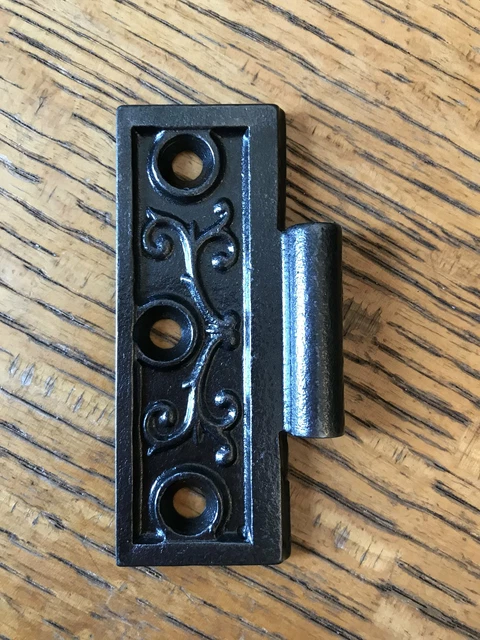 Antique Cast Iron  Door Hinge, Right Half Only - 3½" x 3"