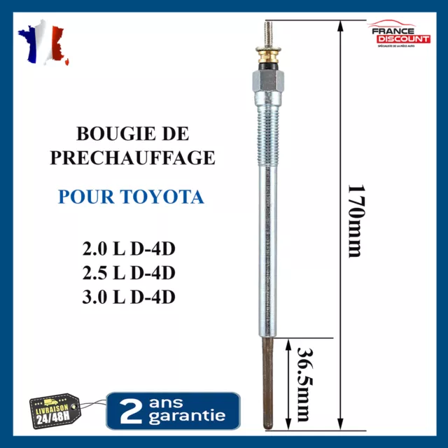 Bougie de préchauffage pour Toyota RAV4 RAV 4 Hilux Avensis Corolla 2.0 D-4D D4D