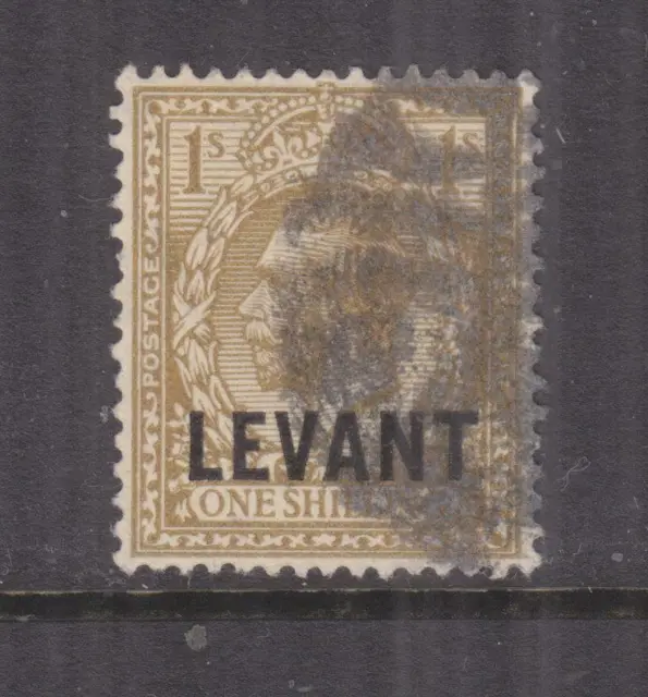 BRITISH LEVANT, 1921 KGV 1s. Bistre, used.
