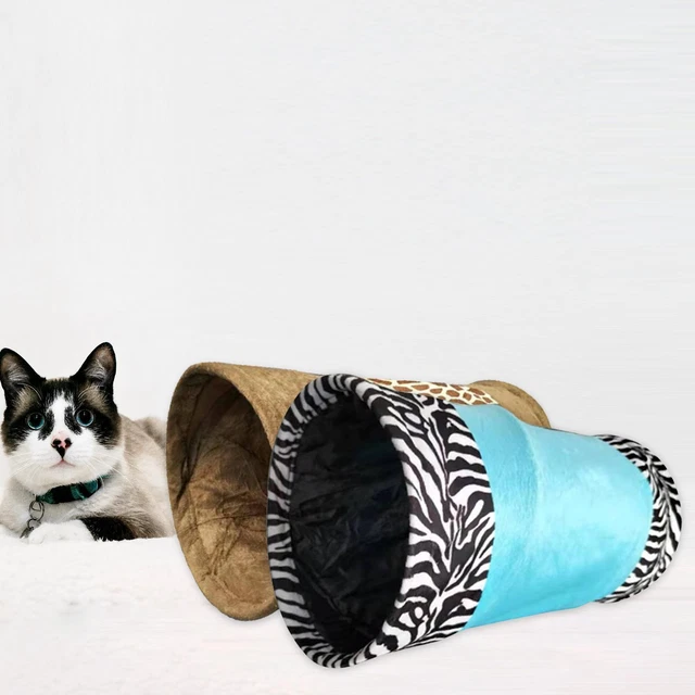 CAT TUNNEL TUBE 3 Way Tunnels 25x40cm Extensible Collapsible Tent