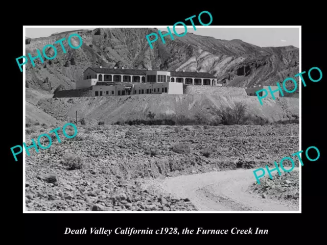 OLD LARGE HISTORIC PHOTO OF DEATH VALLEY CALIFORNIA THE FURNACE CREEK INN c1928