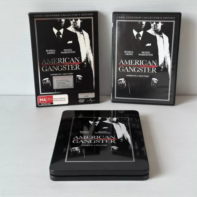 American Gangster 2 Disc Extended Collector's Edition Steel Case DVD Region 4