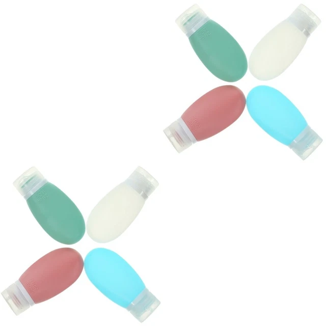 8 pz contenitori da viaggio ricaricabili ricaricabili per articoli da toeletta in silicone