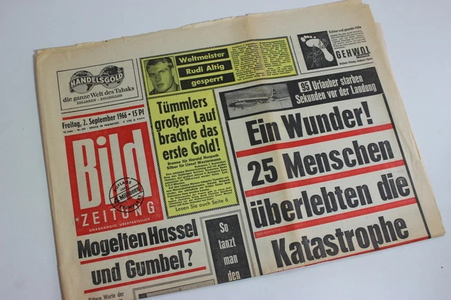 BILDZEITUNG 07.09.1985 SEPTEMBER 7.9.1985 Geschenk 34. 35. 36. 37. Geburtstag EUR 26,49 - DE