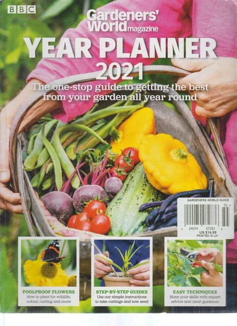 BBC GARDENERS WORLD Magazine Year Planner 2021 Gardeners World Guide 