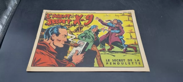 Revue ancienne BD L'agent secret X-9 n°117 Le secret de la pendulette 1950