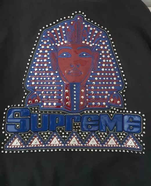 FW20 SUPREME PHARAOH studded hooded sweatshirt black size M medium hoodie 250.00 PicClick UK