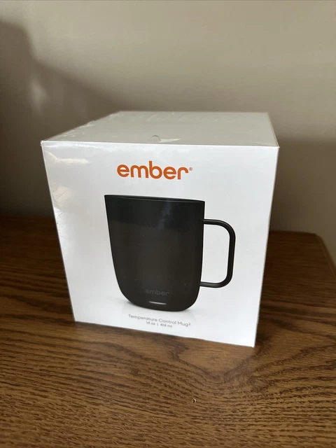 Ember Temperature Smart Mug 2 - 14 oz Black - App Controlled Heated Coffee Cup