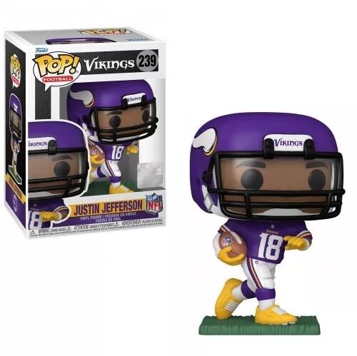 Funko POP! NFL Football #239  Justin Jefferson MN Vikings w/Protector IN STOCK
