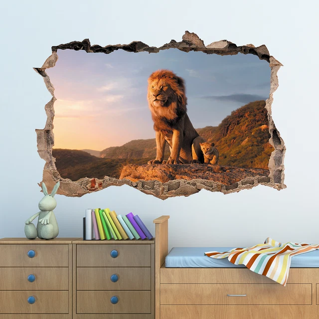 THE LION KING Disney Hole In Wall Sticker Decal Decor Kids Bedroom