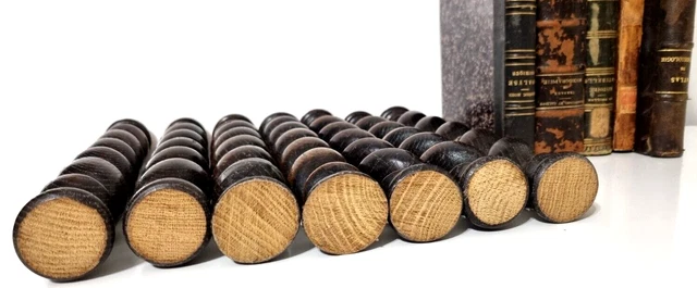 7 Barley twist turned spindle Column Antique french oak architectural salvage 15