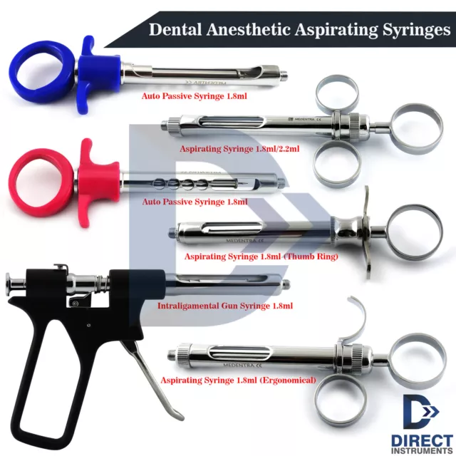 Dental Anesthetic Syringe Purple Self-Aspirating 1.8ml Auto Passive