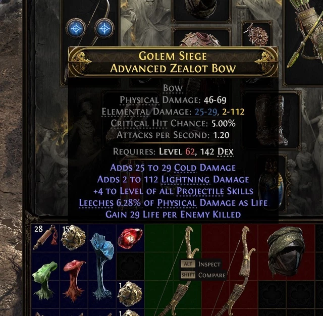 PATH OF EXILE 2 POE2 Early Access Rare Ring Pathfinder 23PhyDmg 26% ...