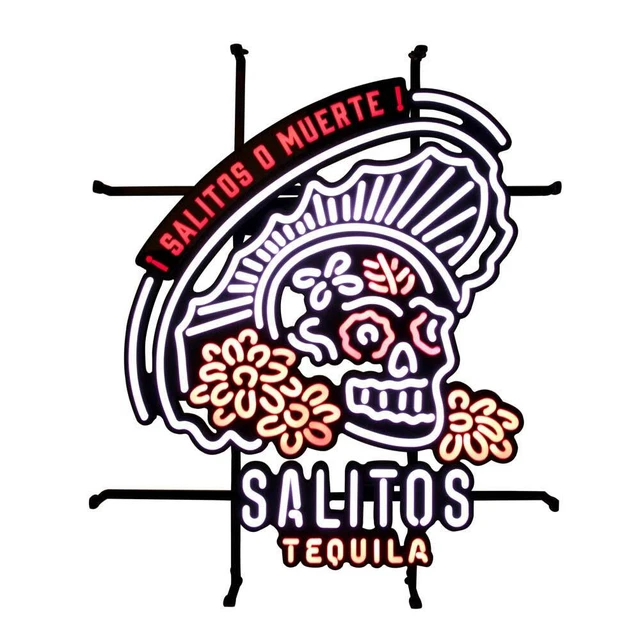 SALITOS LED NEON Sign "Muerte" beleuchtetes NeonReklame Schild inkl