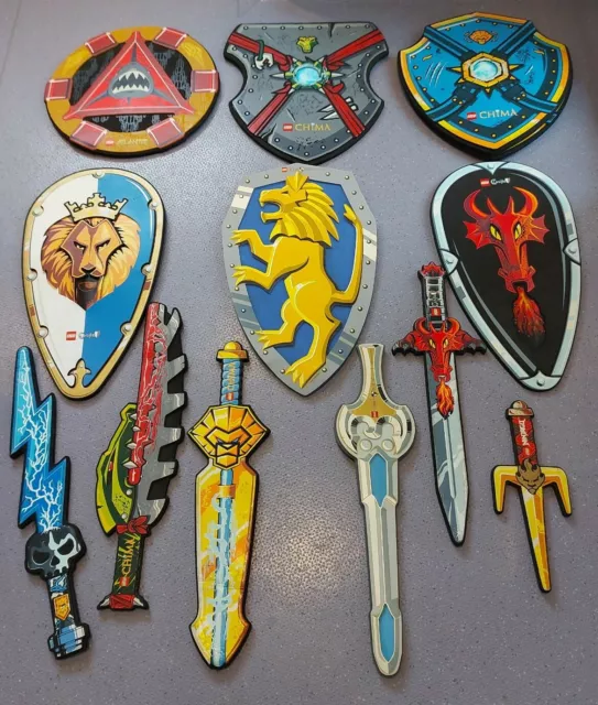 LEGOLAND SWORDS Shields Bundle Lego Castle Atlantis Chima