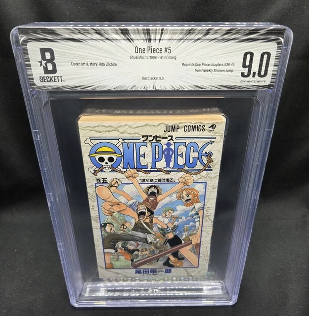 BGS 9.2 ONE Piece #1 Vol 1 1997 1st Printing Graded Manga