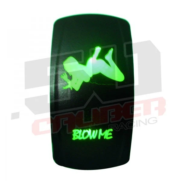 Rocker Switch On/Off Green "Blow Me" Can Am Military Strike Commander UTV Truck