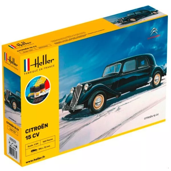 Maquette Citroën Traction avant 15 CV 1/24 - Heller Starter kit 56763