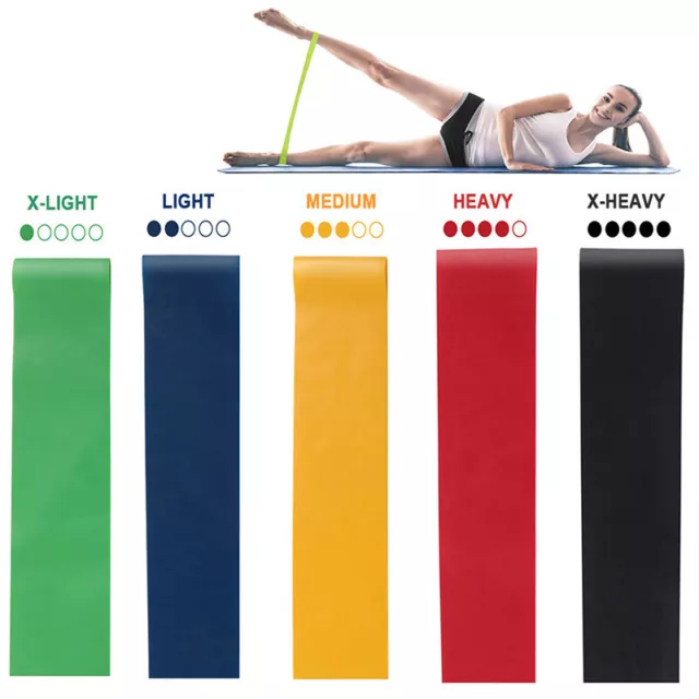 RESISTANCE BANDS Set or Singles Loop Exercise Glutes Yoga Sports Fitness Gym