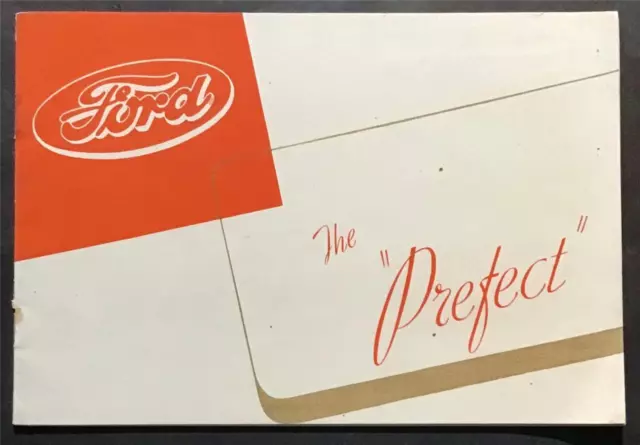 FORD The PREFECT Car Sales Brochure 1938 #X5024/913  SALOON Tourer