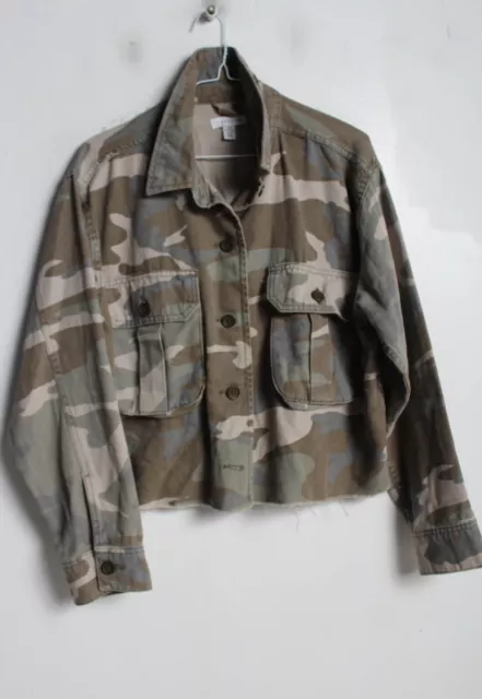 Topshop camo denim best sale jacket