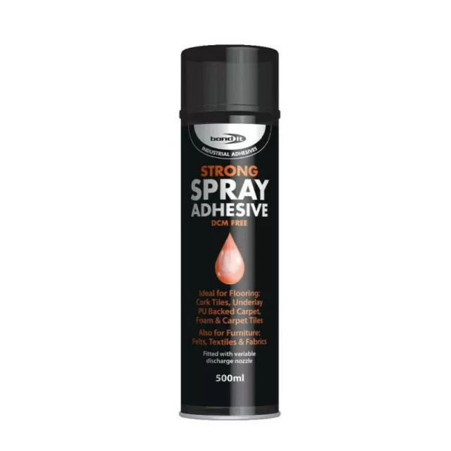 2 pz Colla per tappeti adesivo spray industriale resistente Bond it aerosol 500 ml