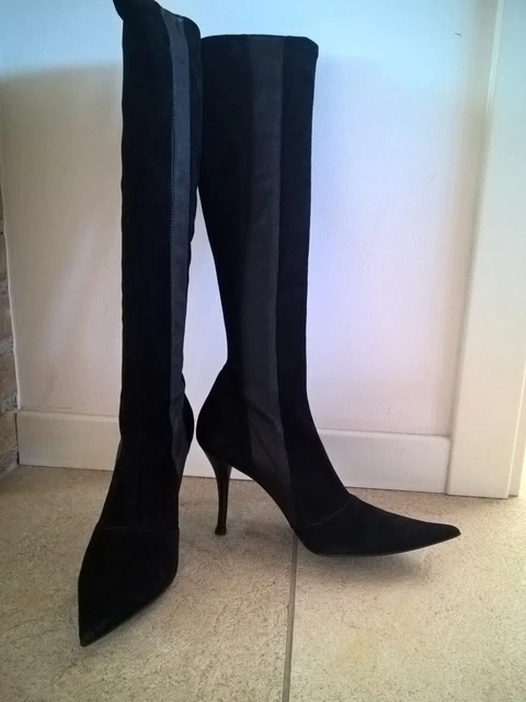 STIVALI PELLE SCAMOSCIATA neri, 39, les tropeziennes EUR 42,00