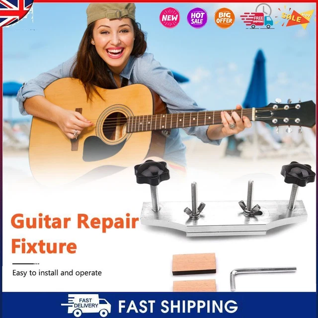 C- Acoustic Guitar Fixture Bonding Bridge Clamp Clip Stainless Steel Luthier Too
