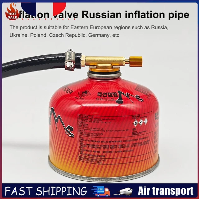 Paquet de 4 Europe Adaptateur Bouteille Gaz, Laiton Adaptateur Gaz