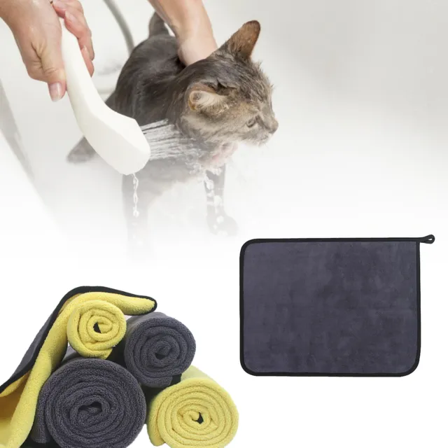 Elegante toalla para mascotas fácil de usar suministros absorbentes de limpieza para mascotas toalla de lavado suave