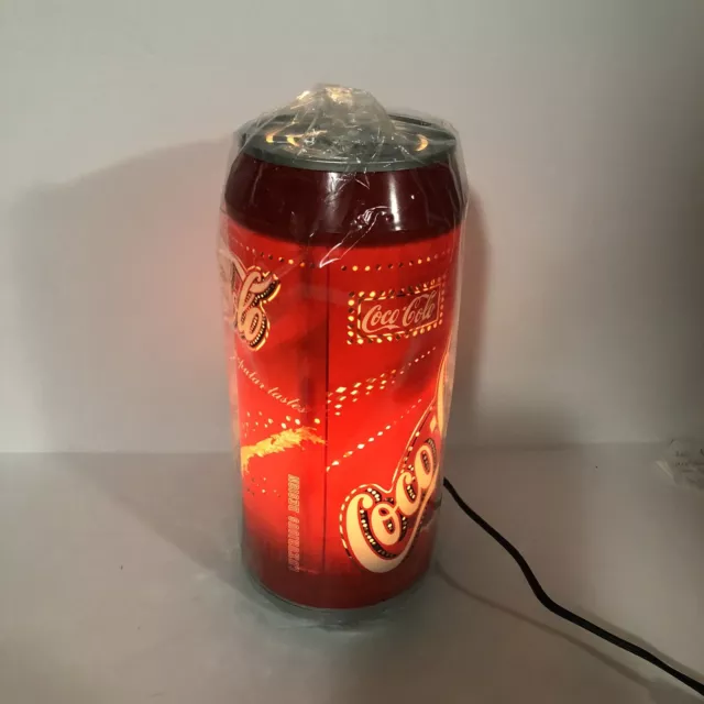 Retro Coca- Cola Motion Lamp Revolving  Spinning Concinnity Classy Lamp 12” Tall 2