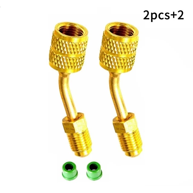 Ensemble D'Adaptateurs à Coupleurs Rapides Haute/Basse Pression Pour Climatisation Auto R1234YF/R134A - 5