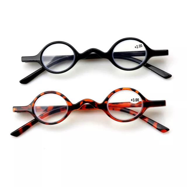 Reading Glasses Small Round Readers Vintage Mens +1.0 1.5 2.0 2.5 3.0 3.5 HFA466
