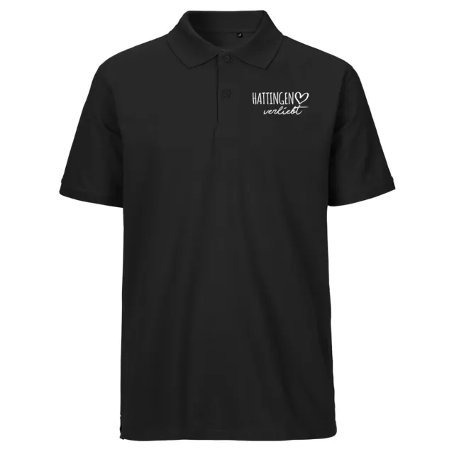 Herren Polo Shirt Hattingen verliebt Geschenk Idee Souvenir Geburtstag Weihnacht