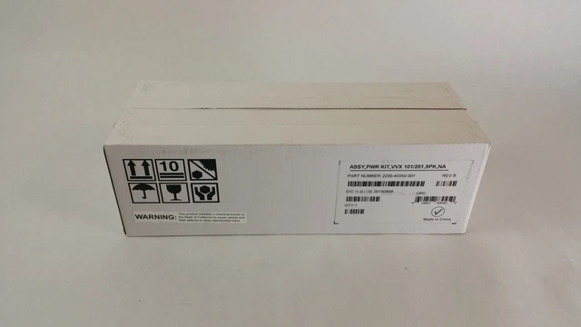 Lot of 2 New Polycom 2200-40350-001 5 Pack AC Adapter Power Supply For VVX